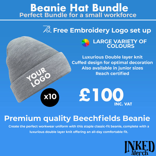 10 Beanie Hat Workwear Bundle